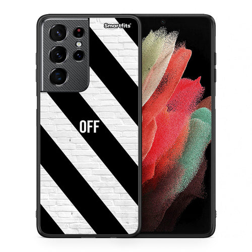 Θήκη Samsung S21 Ultra Get Off από τη Smartfits με σχέδιο στο πίσω μέρος και μαύρο περίβλημα | Samsung S21 Ultra Get Off case with colorful back and black bezels