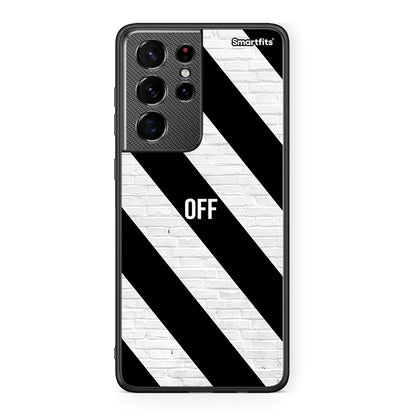 Samsung S21 Ultra Get Off θήκη από τη Smartfits με σχέδιο στο πίσω μέρος και μαύρο περίβλημα | Smartphone case with colorful back and black bezels by Smartfits