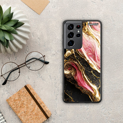 Glamorous Pink Marble - Samsung Galaxy S21 Ultra θήκη