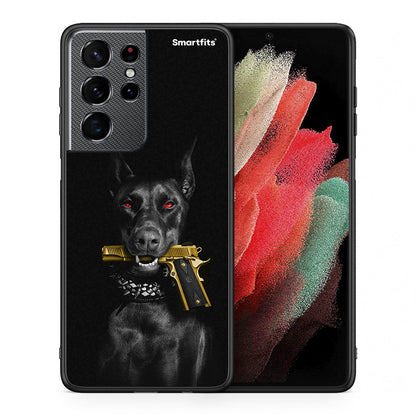 Θήκη Αγίου Βαλεντίνου Samsung S21 Ultra Golden Gun από τη Smartfits με σχέδιο στο πίσω μέρος και μαύρο περίβλημα | Samsung S21 Ultra Golden Gun case with colorful back and black bezels