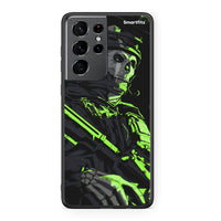 Thumbnail for Samsung S21 Ultra Green Soldier Θήκη Αγίου Βαλεντίνου από τη Smartfits με σχέδιο στο πίσω μέρος και μαύρο περίβλημα | Smartphone case with colorful back and black bezels by Smartfits