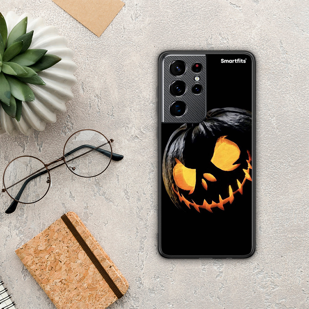 Halloween Scary Pumpkin - Samsung Galaxy S21 Ultra θήκη