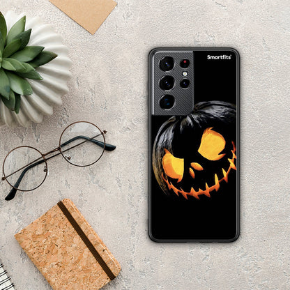 Halloween Scary Pumpkin - Samsung Galaxy S21 Ultra θήκη
