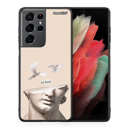 Θήκη Samsung S21 Ultra In Love από τη Smartfits με σχέδιο στο πίσω μέρος και μαύρο περίβλημα | Samsung S21 Ultra In Love case with colorful back and black bezels