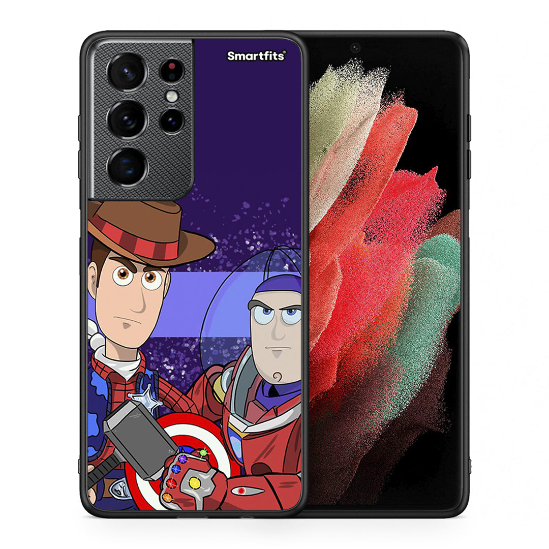 Θήκη Samsung S21 Ultra Infinity Story από τη Smartfits με σχέδιο στο πίσω μέρος και μαύρο περίβλημα | Samsung S21 Ultra Infinity Story case with colorful back and black bezels