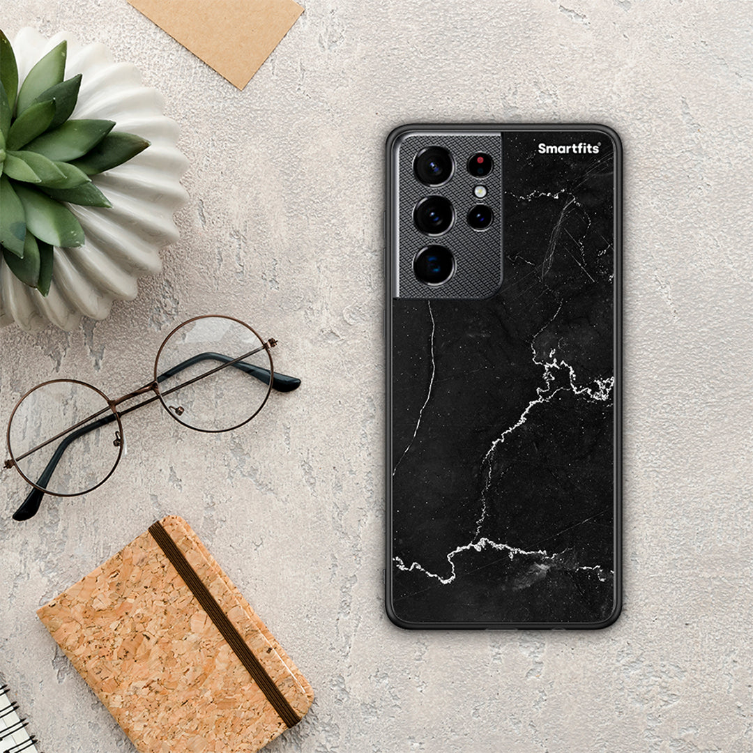 Marble Black - Samsung Galaxy S21 Ultra θήκη