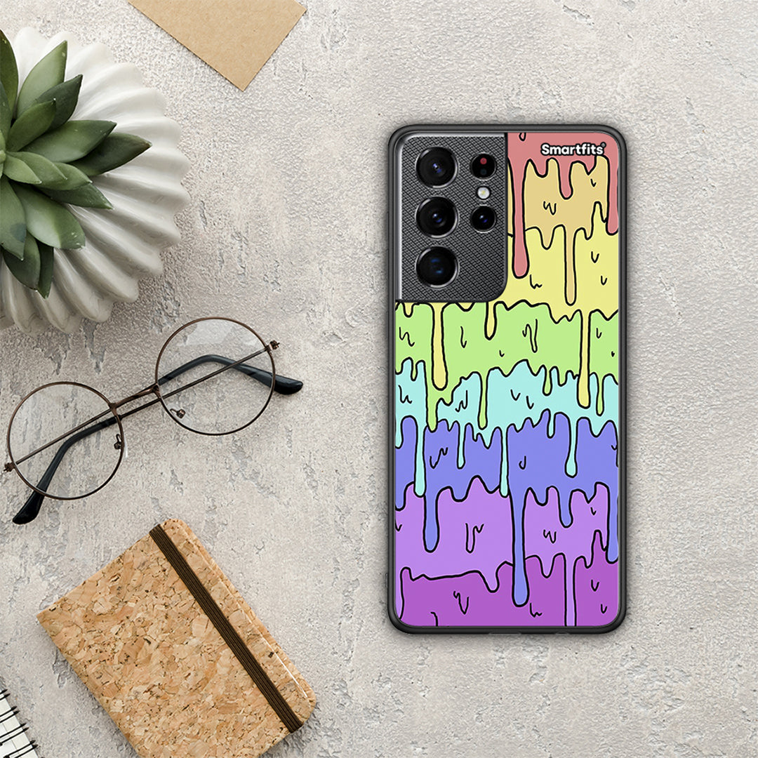 Melting Rainbow - Samsung Galaxy S21 Ultra θήκη