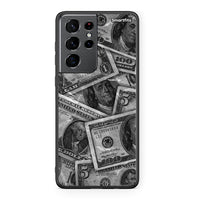 Thumbnail for Samsung S21 Ultra Money Dollars θήκη από τη Smartfits με σχέδιο στο πίσω μέρος και μαύρο περίβλημα | Smartphone case with colorful back and black bezels by Smartfits