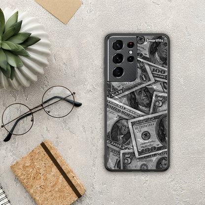 Money Dollars - Samsung Galaxy S21 Ultra θήκη