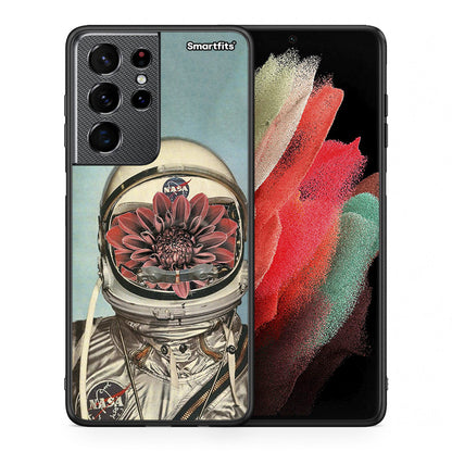 Θήκη Samsung S21 Ultra Nasa Bloom από τη Smartfits με σχέδιο στο πίσω μέρος και μαύρο περίβλημα | Samsung S21 Ultra Nasa Bloom case with colorful back and black bezels