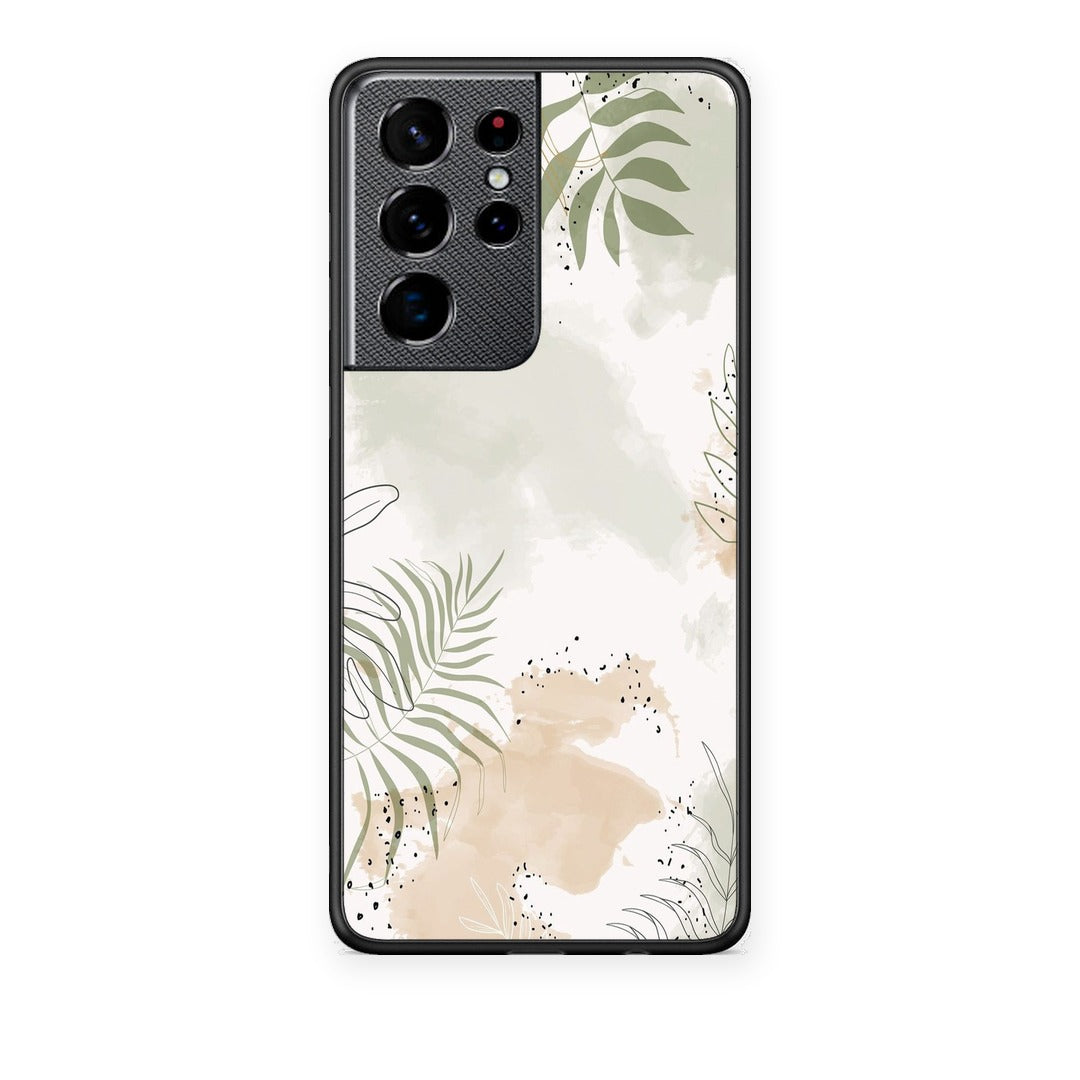 Θήκη Samsung Galaxy S21 Ultra Nude Plants από τη Smartfits με σχέδιο στο πίσω μέρος και μαύρο περίβλημα | Samsung Galaxy S21 Ultra Nude Plants case with colorful back and black bezels