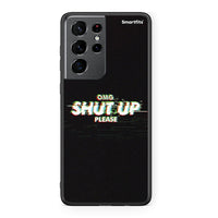 Thumbnail for Samsung S21 Ultra OMG ShutUp θήκη από τη Smartfits με σχέδιο στο πίσω μέρος και μαύρο περίβλημα | Smartphone case with colorful back and black bezels by Smartfits