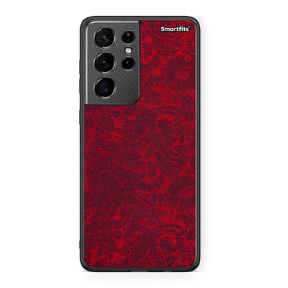 Samsung S21 Ultra Paisley Cashmere θήκη από τη Smartfits με σχέδιο στο πίσω μέρος και μαύρο περίβλημα | Smartphone case with colorful back and black bezels by Smartfits