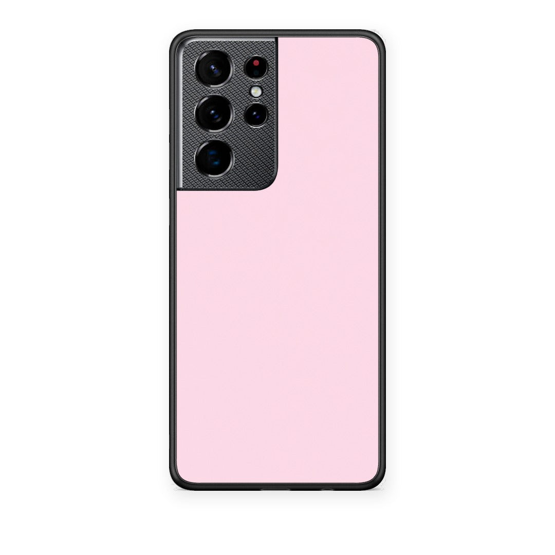 Θήκη Samsung Galaxy S21 Ultra Pale Pink από τη Smartfits με σχέδιο στο πίσω μέρος και μαύρο περίβλημα | Samsung Galaxy S21 Ultra Pale Pink case with colorful back and black bezels