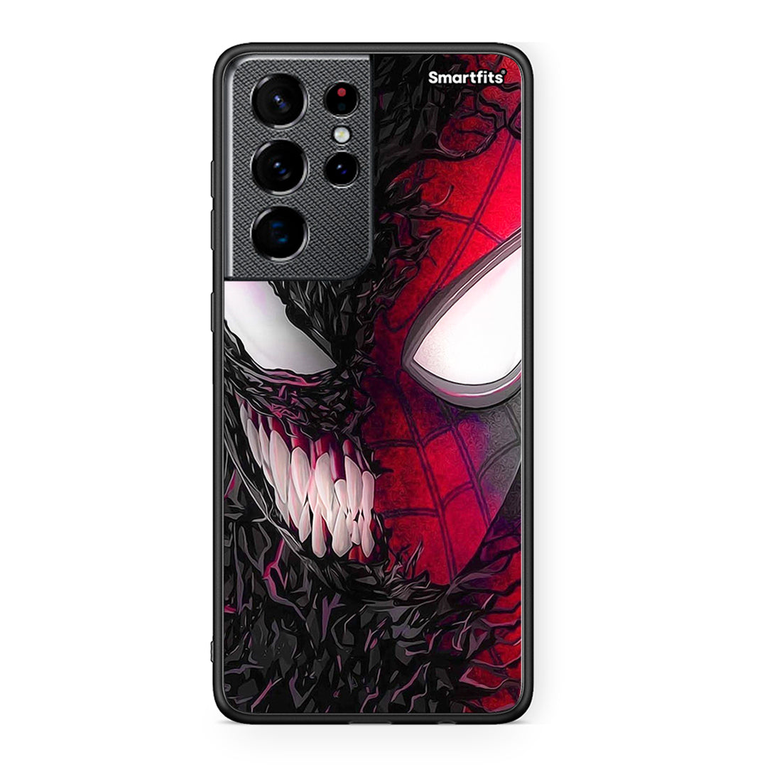 4 - Samsung S21 Ultra SpiderVenom PopArt case, cover, bumper