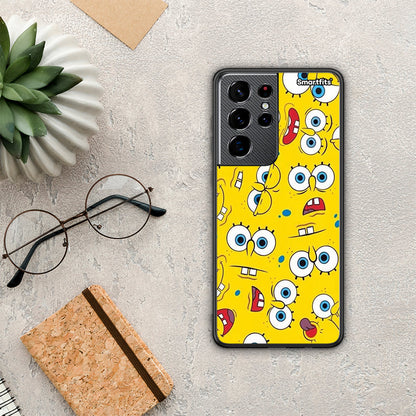 PopArt Sponge - Samsung Galaxy S21 Ultra θήκη