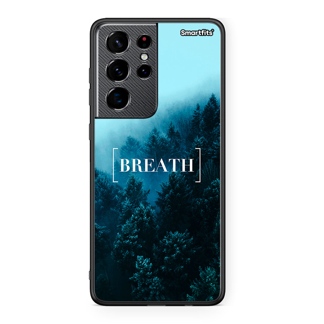 4 - Samsung S21 Ultra Breath Quote case, cover, bumper