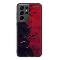 Thumbnail for Samsung S21 Ultra Red Paint Θήκη Αγίου Βαλεντίνου από τη Smartfits με σχέδιο στο πίσω μέρος και μαύρο περίβλημα | Smartphone case with colorful back and black bezels by Smartfits