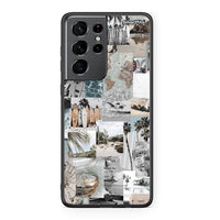 Thumbnail for Samsung S21 Ultra Retro Beach Life Θήκη από τη Smartfits με σχέδιο στο πίσω μέρος και μαύρο περίβλημα | Smartphone case with colorful back and black bezels by Smartfits