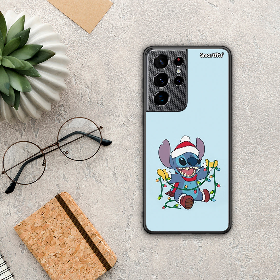 Santa Stich - Samsung Galaxy S21 Ultra θήκη