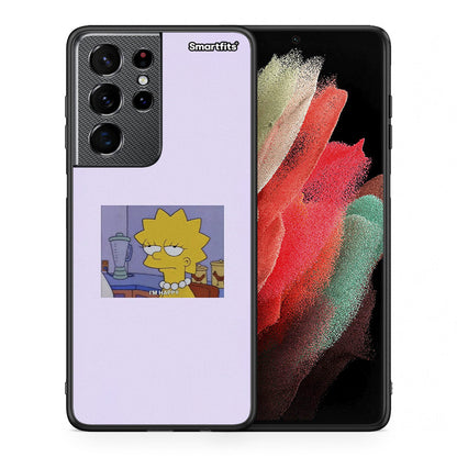 Θήκη Samsung S21 Ultra So Happy από τη Smartfits με σχέδιο στο πίσω μέρος και μαύρο περίβλημα | Samsung S21 Ultra So Happy case with colorful back and black bezels