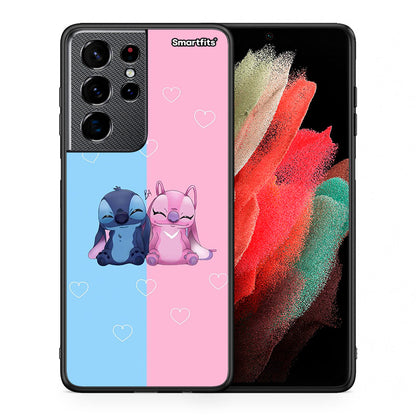 Θήκη Samsung S21 Ultra Stitch And Angel από τη Smartfits με σχέδιο στο πίσω μέρος και μαύρο περίβλημα | Samsung S21 Ultra Stitch And Angel case with colorful back and black bezels