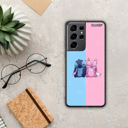 Stitch And Angel - Samsung Galaxy S21 Ultra θήκη