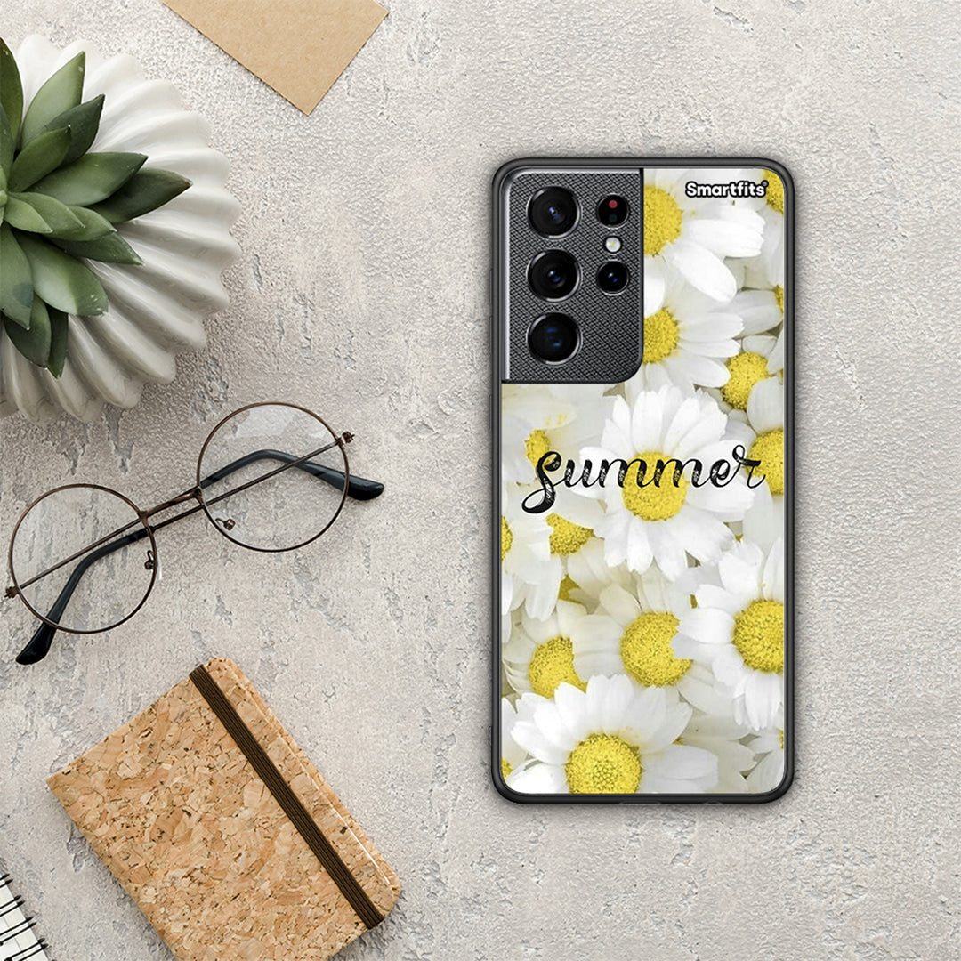 Summer Daisies - Samsung Galaxy S21 Ultra θήκη