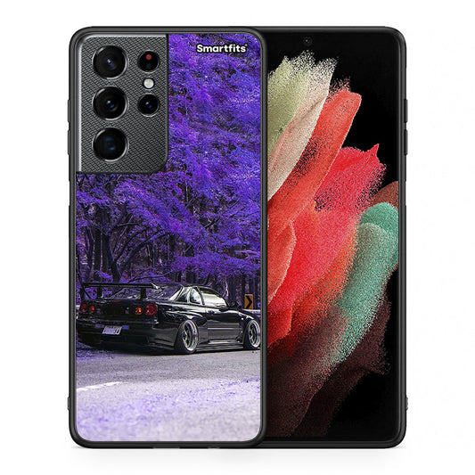 Θήκη Αγίου Βαλεντίνου Samsung S21 Ultra Super Car από τη Smartfits με σχέδιο στο πίσω μέρος και μαύρο περίβλημα | Samsung S21 Ultra Super Car case with colorful back and black bezels