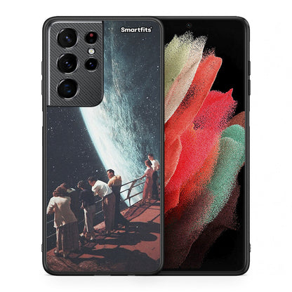 Θήκη Samsung S21 Ultra Surreal View από τη Smartfits με σχέδιο στο πίσω μέρος και μαύρο περίβλημα | Samsung S21 Ultra Surreal View case with colorful back and black bezels