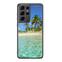 Thumbnail for Samsung S21 Ultra Tropical Vibes Θήκη από τη Smartfits με σχέδιο στο πίσω μέρος και μαύρο περίβλημα | Smartphone case with colorful back and black bezels by Smartfits