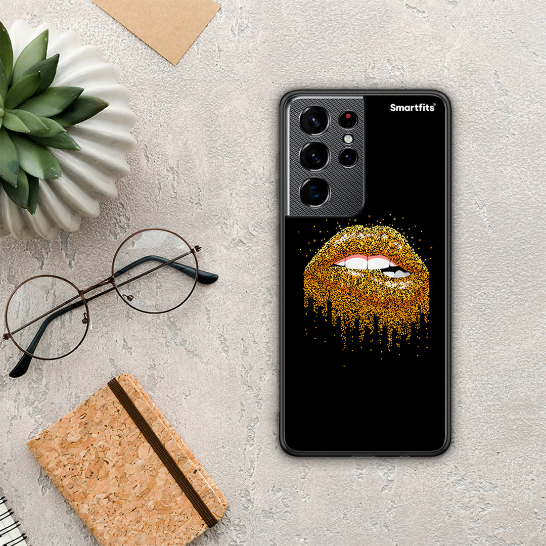 Valentine Golden - Samsung Galaxy S21 Ultra θήκη