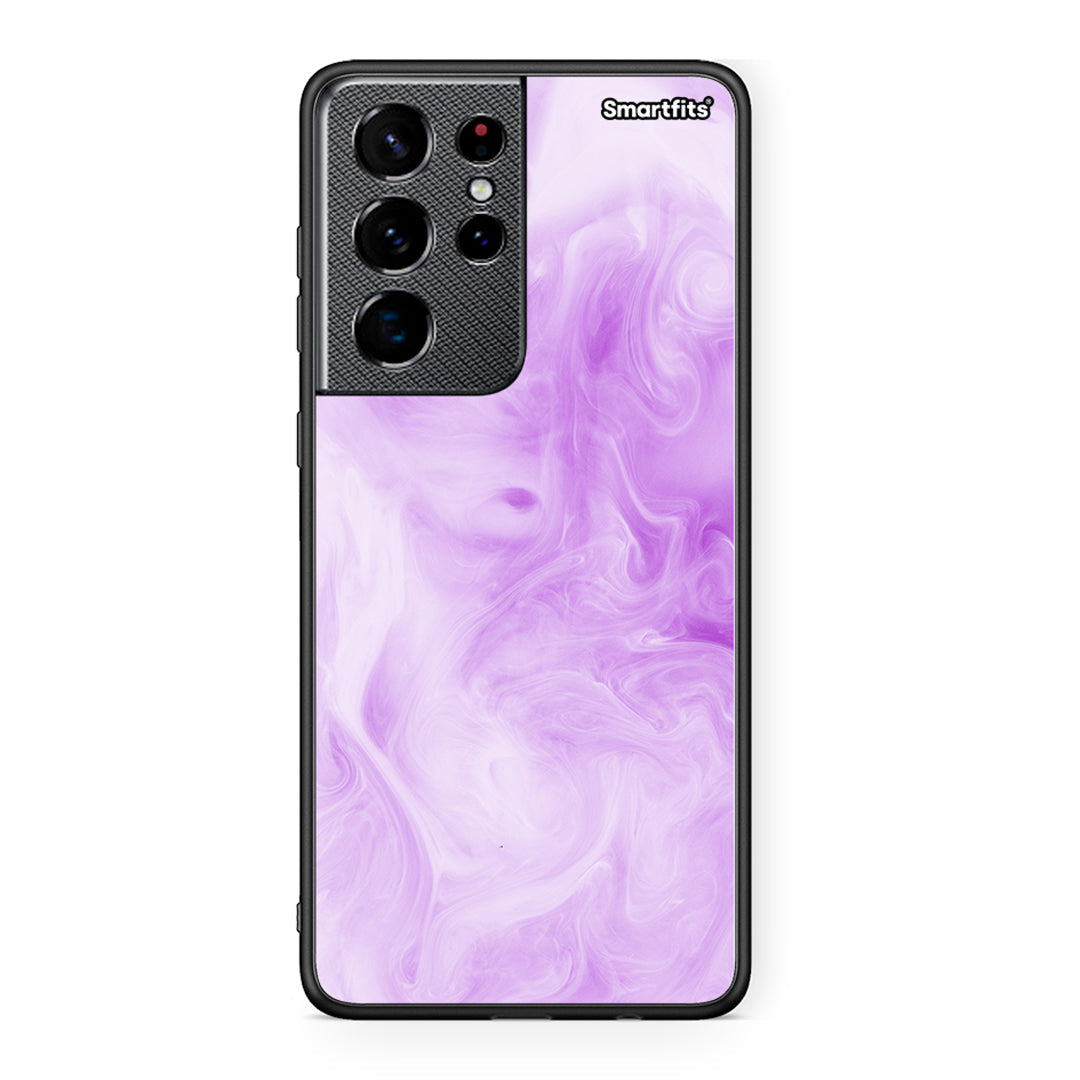 99 - Samsung S21 Ultra Watercolor Lavender case, cover, bumper