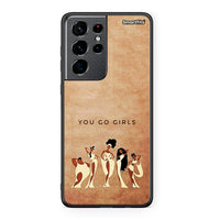 Thumbnail for Samsung S21 Ultra You Go Girl θήκη από τη Smartfits με σχέδιο στο πίσω μέρος και μαύρο περίβλημα | Smartphone case with colorful back and black bezels by Smartfits