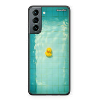 Thumbnail for Samsung S21 Yellow Duck θήκη από τη Smartfits με σχέδιο στο πίσω μέρος και μαύρο περίβλημα | Smartphone case with colorful back and black bezels by Smartfits