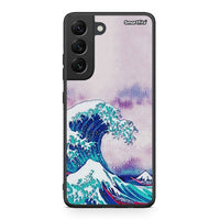 Thumbnail for Samsung S22 Blue Waves θήκη από τη Smartfits με σχέδιο στο πίσω μέρος και μαύρο περίβλημα | Smartphone case with colorful back and black bezels by Smartfits