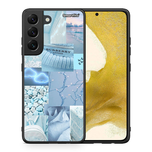 Θήκη Samsung S22 Ciel Aesthetic Collage από τη Smartfits με σχέδιο στο πίσω μέρος και μαύρο περίβλημα | Samsung S22 Ciel Aesthetic Collage case with colorful back and black bezels