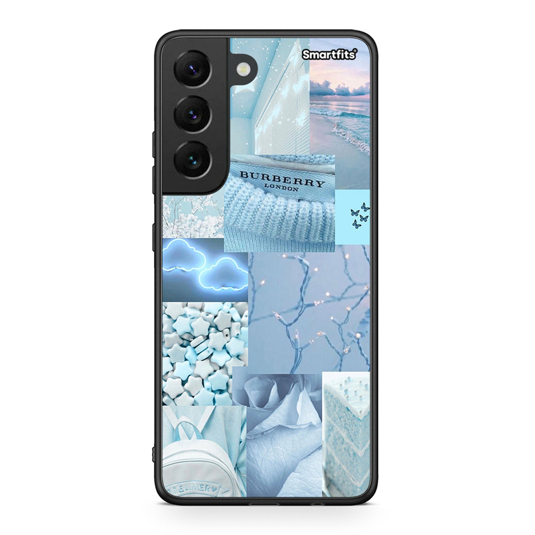 Samsung S22 Ciel Aesthetic Collage θήκη από τη Smartfits με σχέδιο στο πίσω μέρος και μαύρο περίβλημα | Smartphone case with colorful back and black bezels by Smartfits