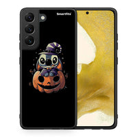 Thumbnail for Θήκη Samsung S22 Halloween Stitch από τη Smartfits με σχέδιο στο πίσω μέρος και μαύρο περίβλημα | Samsung S22 Halloween Stitch case with colorful back and black bezels