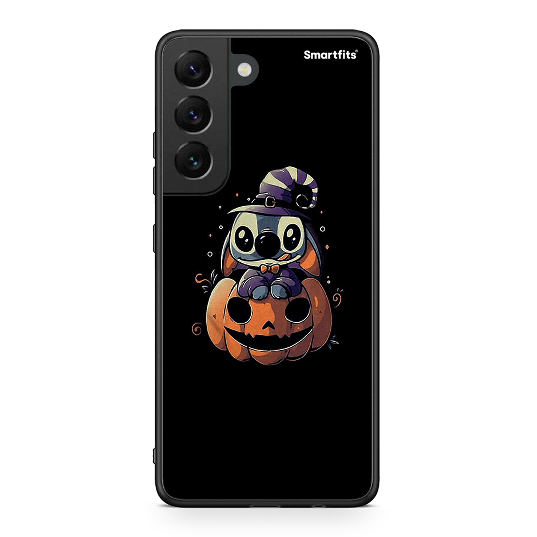 Samsung S22 Halloween Stitch θήκη από τη Smartfits με σχέδιο στο πίσω μέρος και μαύρο περίβλημα | Smartphone case with colorful back and black bezels by Smartfits