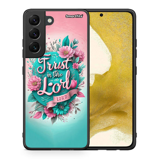 Θήκη Samsung S22 Lord Trust από τη Smartfits με σχέδιο στο πίσω μέρος και μαύρο περίβλημα | Samsung S22 Lord Trust case with colorful back and black bezels