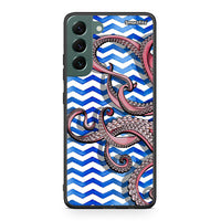 Thumbnail for Samsung S22 Plus Chevron Devilfish θήκη από τη Smartfits με σχέδιο στο πίσω μέρος και μαύρο περίβλημα | Smartphone case with colorful back and black bezels by Smartfits