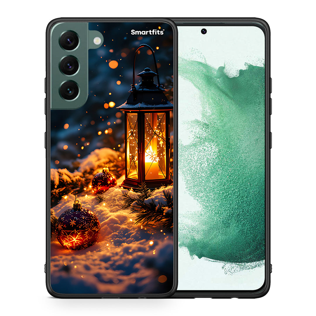 Θήκη Samsung S22 Plus Christmas Ornaments από τη Smartfits με σχέδιο στο πίσω μέρος και μαύρο περίβλημα | Samsung S22 Plus Christmas Ornaments case with colorful back and black bezels