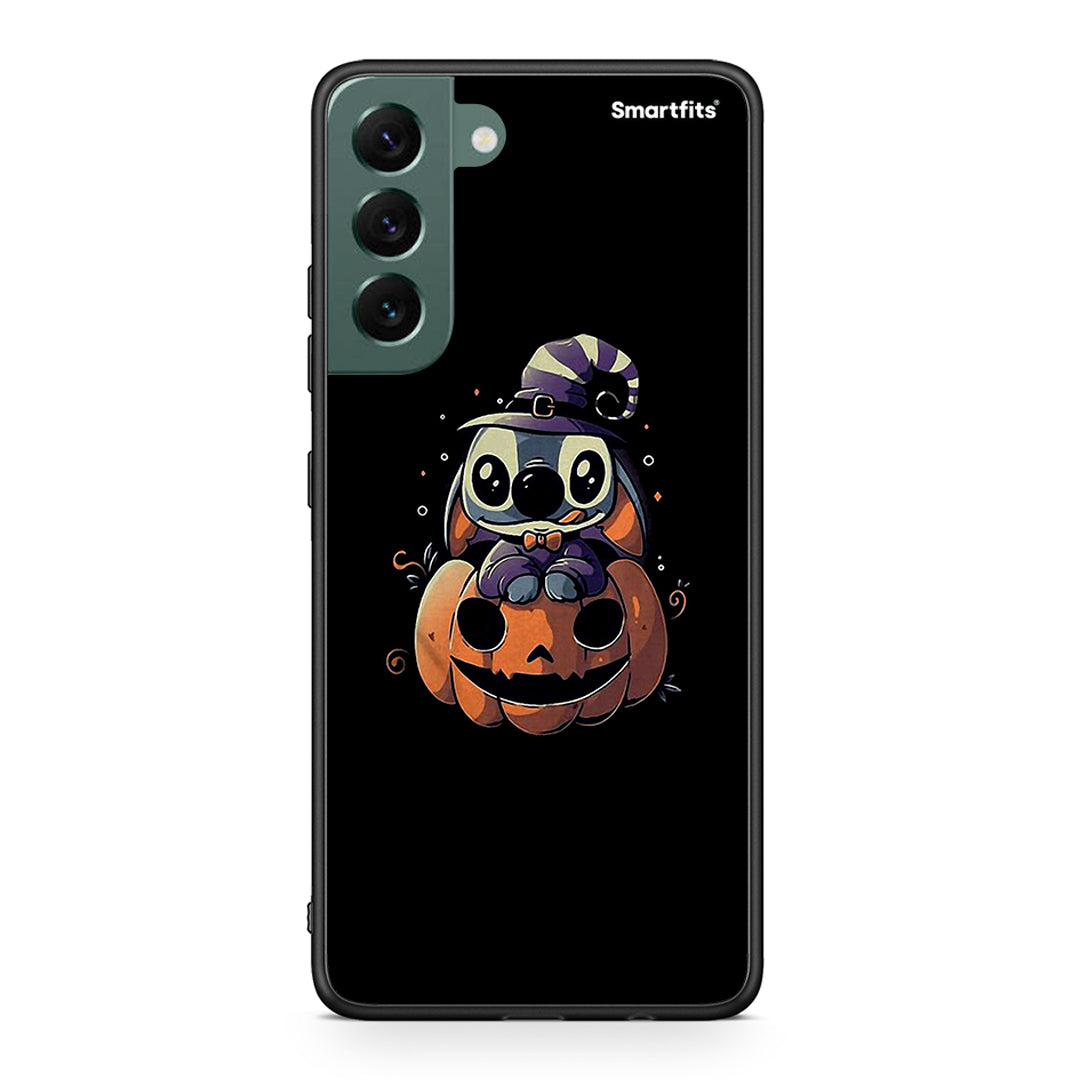 Samsung S22 Plus Halloween Stitch θήκη από τη Smartfits με σχέδιο στο πίσω μέρος και μαύρο περίβλημα | Smartphone case with colorful back and black bezels by Smartfits