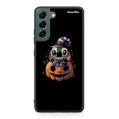 Samsung S22 Plus Halloween Stitch θήκη από τη Smartfits με σχέδιο στο πίσω μέρος και μαύρο περίβλημα | Smartphone case with colorful back and black bezels by Smartfits