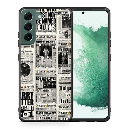 Θήκη Samsung S22 Plus Harry Paper από τη Smartfits με σχέδιο στο πίσω μέρος και μαύρο περίβλημα | Samsung S22 Plus Harry Paper case with colorful back and black bezels