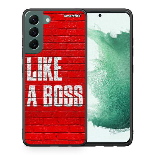 Θήκη Samsung S22 Plus Like A Boss από τη Smartfits με σχέδιο στο πίσω μέρος και μαύρο περίβλημα | Samsung S22 Plus Like A Boss case with colorful back and black bezels