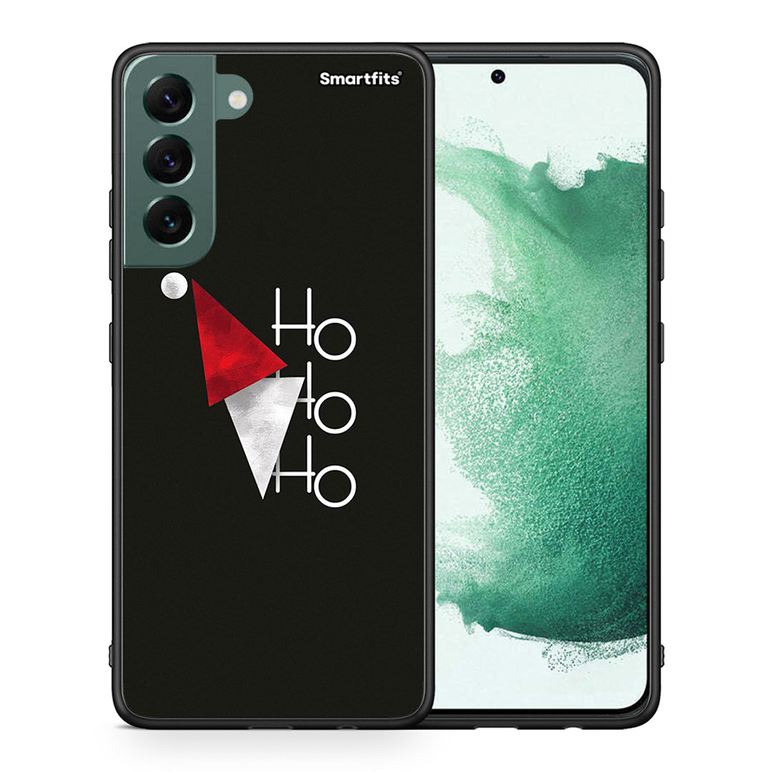 Θήκη Samsung S22 Plus Minimal Christmas από τη Smartfits με σχέδιο στο πίσω μέρος και μαύρο περίβλημα | Samsung S22 Plus Minimal Christmas case with colorful back and black bezels