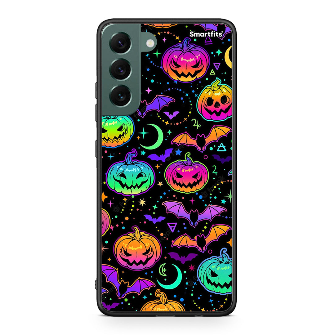 Samsung S22 Plus Neon Halloween θήκη από τη Smartfits με σχέδιο στο πίσω μέρος και μαύρο περίβλημα | Smartphone case with colorful back and black bezels by Smartfits