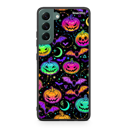 Samsung S22 Plus Neon Halloween θήκη από τη Smartfits με σχέδιο στο πίσω μέρος και μαύρο περίβλημα | Smartphone case with colorful back and black bezels by Smartfits